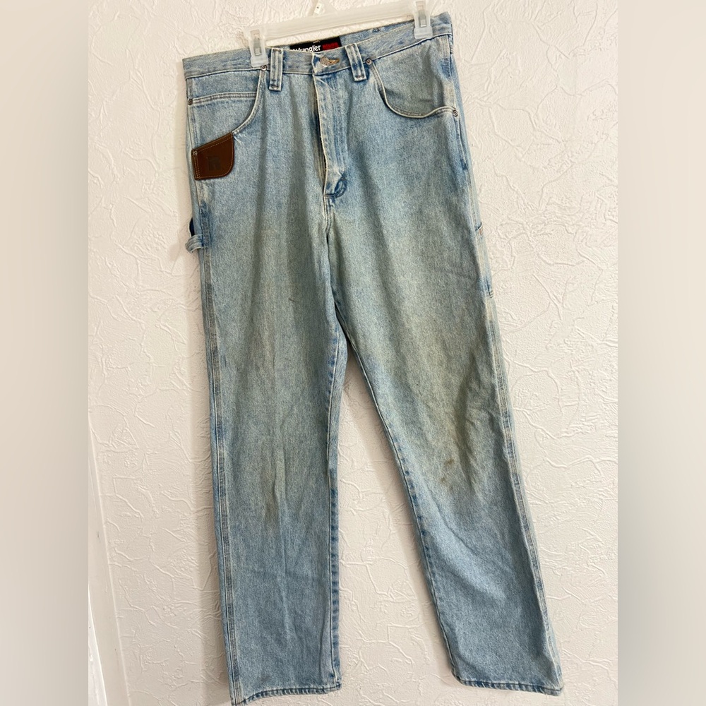 Wrangler Riggs Workwear Jeans Mens 34x38 Carpenter Construction Outdoor Durable